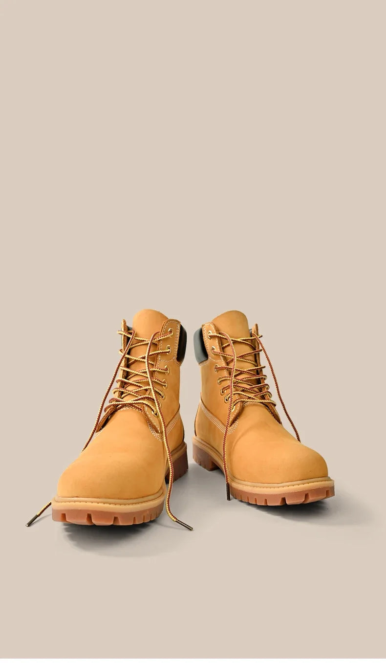 High-Quality Men’s & Women’s Lace-Up Leather High Top Boots